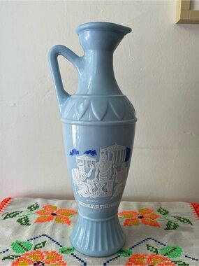 Vintage Jim Beam Greek Philosophers Wedge Wood Bourbon Whiskey Decanter